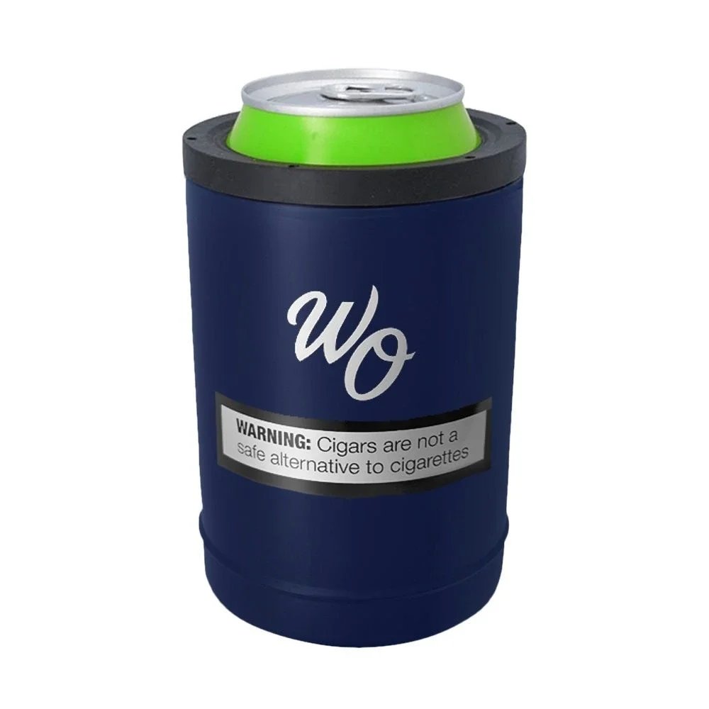 White Owl Vacuum Insulated Tumbler Can Cooler Blue Copper‎ New Rare Versatile